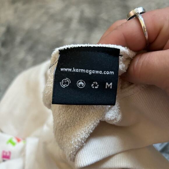 Karmagawa No Planet B Hoodie Ivory Mens Medium - Picture 9 of 10